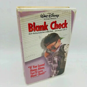 Walt Disney's Blank Check VHS Tape Movie #4071